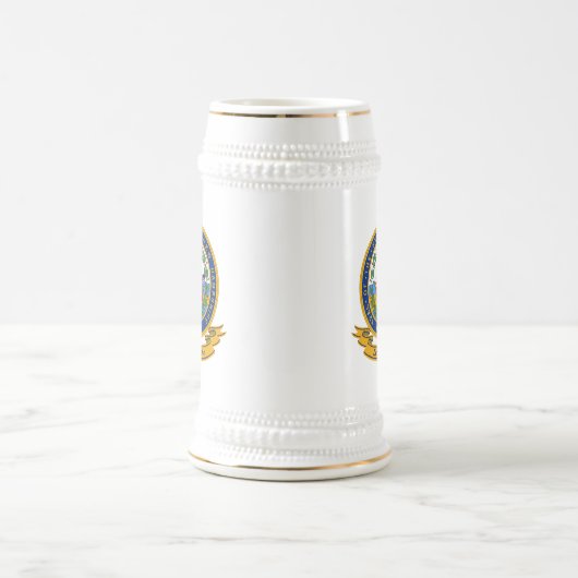 New Hampshire Siegel Bierglas (Mittel)