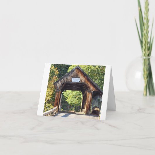 New Hampshire Sqaum River Bridge Karte (Vorderseite)