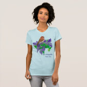 New Hampshire Staat Bird Lila Finish T-Shirt (Vorne ganz)