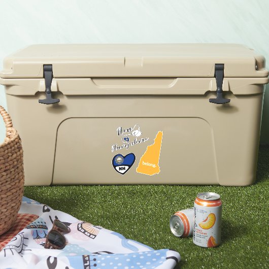 New Hampshire Staat, Blatt Die Aufkleber schneiden (Kühler)