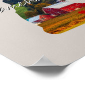 New Hampshire Staat Foto Einfügen und Ortsname Poster (Ecke)