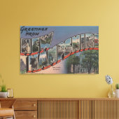 New Hampshire (Staat Hauptstadt/Blume) Leinwanddruck (Insitu (Wohnzimmer))