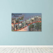 New Hampshire (Staat Hauptstadt/Blume) Leinwanddruck (Insitu (Holzboden))