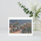 New Hampshire (Staat Hauptstadt/Blume) Postkarte (Stehend Vorderseite)