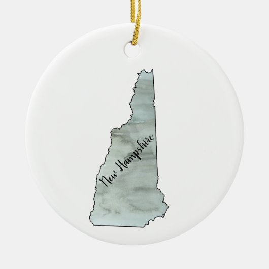 New Hampshire Staat Illustration Malerei Keramik Ornament (Vorne)
