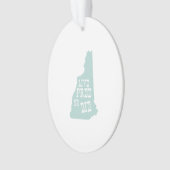 New Hampshire Staat Motto Ornament (Vorderseite)