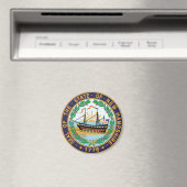 New Hampshire Staat Siegel Magnet (In Situ (Geschirrspüler))
