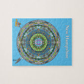 New Hampshire Staatmandala-Puzzlespiel Puzzle (Horizontal)