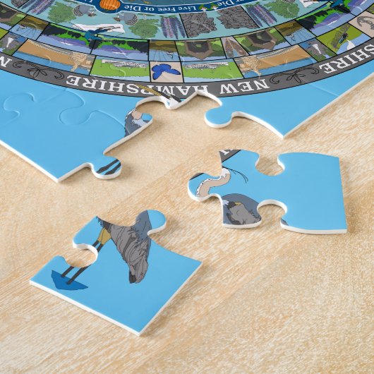 New Hampshire Staatmandala-Puzzlespiel Puzzle (Seite)