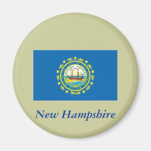 New Hampshire Staats-Flagge Magnet