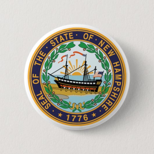 New Hampshire Staats-Siegel Button (Vorderseite)