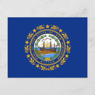 New-Hampshire-Staatsflagge Postkarte