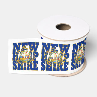 New Hampshire Staatsflagge Typografie-Design Ripsband