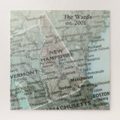 New Hampshire State Map Puzzle |Granite State Gift (Vertikal)