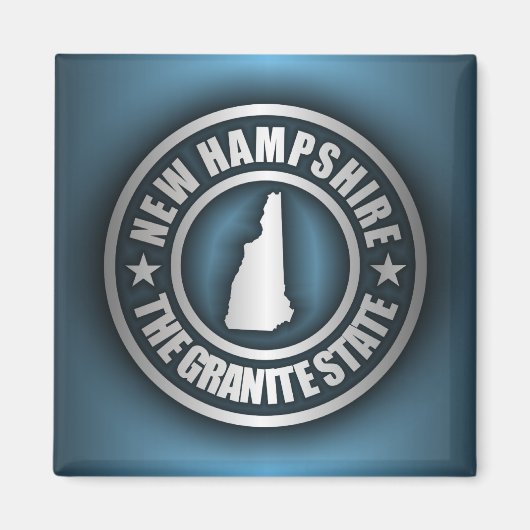 "New Hampshire Steel 2"-Magnete Magnet (Vorne)