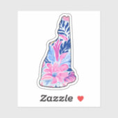 New Hampshire - Summer Sticker - LilInspiriert (Blatt)
