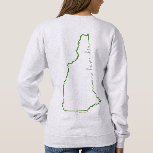 New Hampshire-Sweatshirt Sweatshirt (Rückseite)