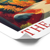 New Hampshire The Granite Staat USA Travel Place Poster (Ecke)