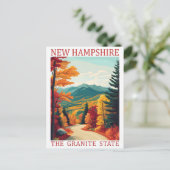 New Hampshire The Granite Staat USA Travel Place Postkarte (Stehend Vorderseite)