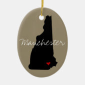 New Hampshire Town Keramikornament (Vorne)