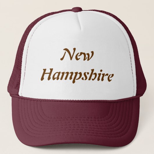 New Hampshire Truckerkappe (Vorderseite)