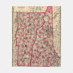 New Hampshire und Vermont 2 Fleecedecke