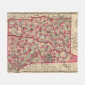 New Hampshire und Vermont 2 Fleecedecke (Vorderseite (Horizontal))