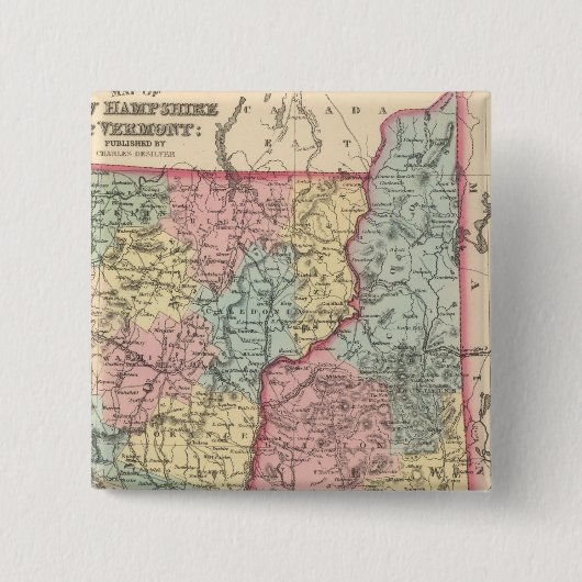 New Hampshire und Vermont 3 Button (Vorderseite)