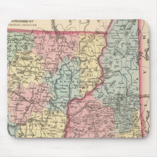 New Hampshire und Vermont 3 Mousepad (Vorne)