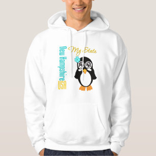 New Hampshire USA-Pinguin Hoodie