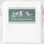 New Hampshire USA Rechteckiger Aufkleber (Tasche)