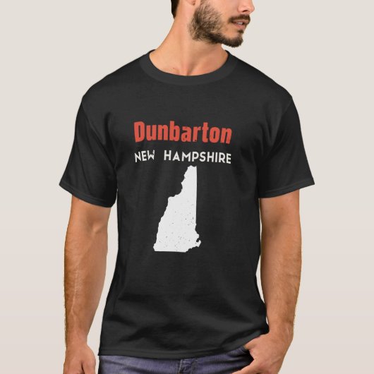 New Hampshire USA Staat America Travel Dunbarton T-Shirt (Vorderseite)