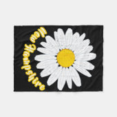 New Hampshire Vacation Flower Meadow Daisy Petals  Fleecedecke (Vorderseite (Horizontal))