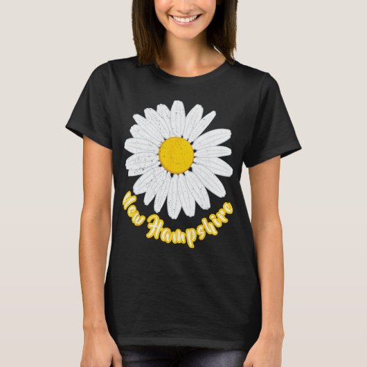 New Hampshire Vacation Flower Meadow Daisy Petals  T-Shirt (Vorderseite)