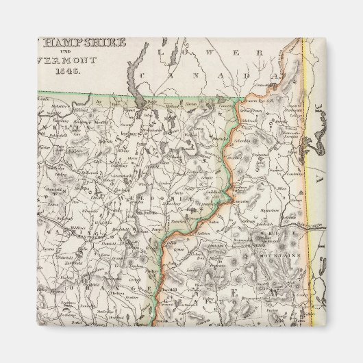 New Hampshire, Vermont Magnet (Vorne)