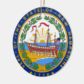 New Hampshire * Verzierung Keramik Ornament (Links)