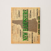 New Hampshire Vintage Karte Puzzle (Vertikal)