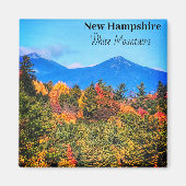 New Hampshire White Berge Magnet (Vorne)