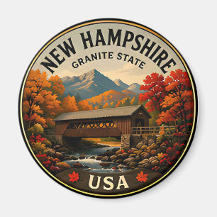 🟡 New Hampshire White Mountains Entspannung 🟡 Magnet