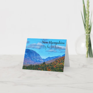 New Hampshire White Mountains fallen Farbe Karte