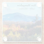 New Hampshire White Mountains Glasuntersetzer (Rückseite)