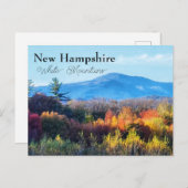New Hampshire White Mountains Postkarte (Vorne/Hinten)