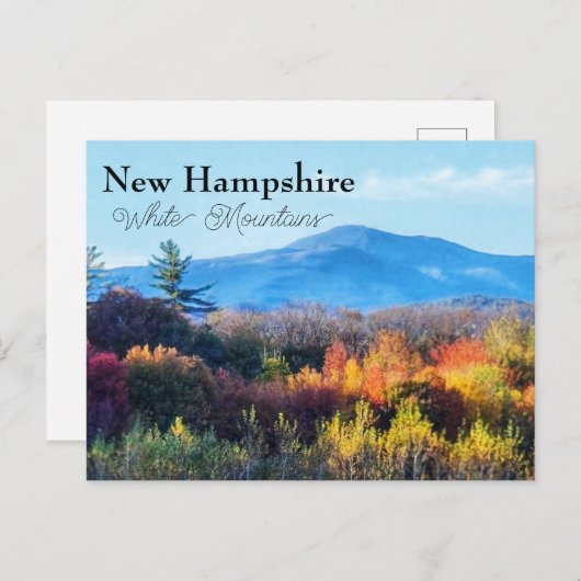 New Hampshire White Mountains Postkarte (Vorne/Hinten)