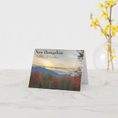 New Hampshire White Mountains Sunset Karte (Gelbe Blume)