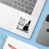 New Hampshire Zuhause ist das Herz Aufkleber (Laptop mit iPhone)