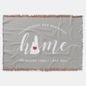 New Hampshire Zuhause Staat Personalisiert Decke (Vorderseite)
