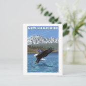 New HampshireAdle Fishing Postkarte (Stehend Vorderseite)