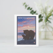 New HampshireBear and Cub Postkarte (Stehend Vorderseite)