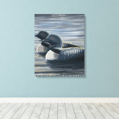 New HampshireCommon Loon Leinwanddruck (Insitu (Holzboden))