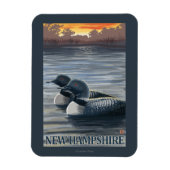 New HampshireCommon Loon Magnet (Vertikal)